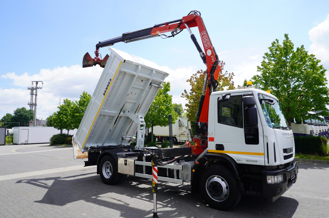 Truk jungkit, Truk derek IVECO Eurocargo 160E22 EEV Dump truck / Bortmatic / Crane FASSI F95A.0.22: gambar 10