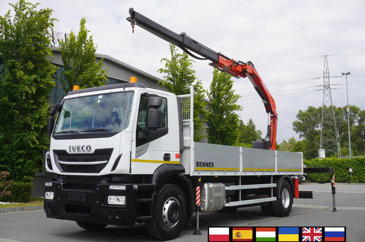 Iveco Stralis 310 / 34 tho km !!! / FASSI 4 Tons 400 MTH! / Flatbed - Truk derek, Truk derek: gambar 1 Iveco Stralis 310 / 34 tho km !!! / FASSI 4 Tons 400 MTH! / Flatbed - Truk derek, Truk derek: gambar 1