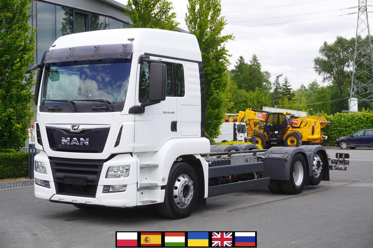 MAN TGS 26.420 / 7.5 m chassis / 14.5 t load cap. / Sleeping cab - Truk sasis: gambar 1 MAN TGS 26.420 / 7.5 m chassis / 14.5 t load cap. / Sleeping cab - Truk sasis: gambar 1