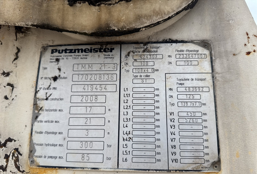 Truk pompa beton MAN TGS 32.400 8x4 Concrete Mixer Pump truck / 426 MTH !!! / 18 meters: gambar 21 Truk pompa beton MAN TGS 32.400 8x4 Concrete Mixer Pump truck / 426 MTH !!! / 18 meters: gambar 21