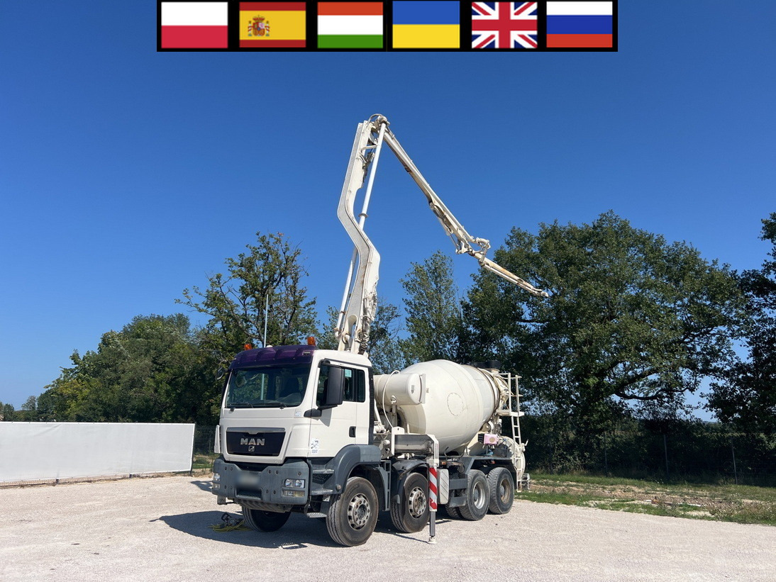 MAN TGS 32.400 8x4 Concrete Mixer Pump truck / 426 MTH !!! / 18 meters - Truk pengaduk beton: gambar 1 MAN TGS 32.400 8x4 Concrete Mixer Pump truck / 426 MTH !!! / 18 meters - Truk pengaduk beton: gambar 1