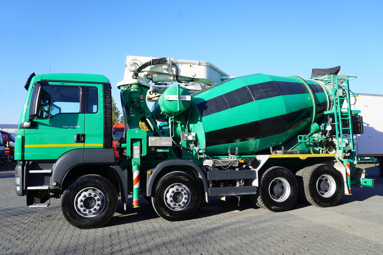 MAN TGS 35.480 8x4 Concrete Mixer Pump truck / Putzmeister M24-3 / 1600 MTH! - Truk pengaduk beton: gambar 3 MAN TGS 35.480 8x4 Concrete Mixer Pump truck / Putzmeister M24-3 / 1600 MTH! - Truk pengaduk beton: gambar 3