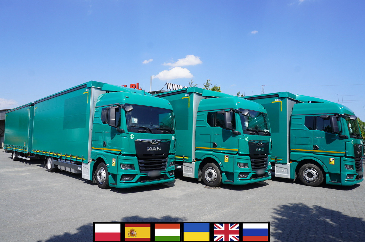 MAN TGX 18.470 / Trailer 19 EPAL / Curtainsider 19 EPAL / 2022 / Retarder / 15 units - Truk dengan terpal samping: gambar 1 MAN TGX 18.470 / Trailer 19 EPAL / Curtainsider 19 EPAL / 2022 / Retarder / 15 units - Truk dengan terpal samping: gambar 1