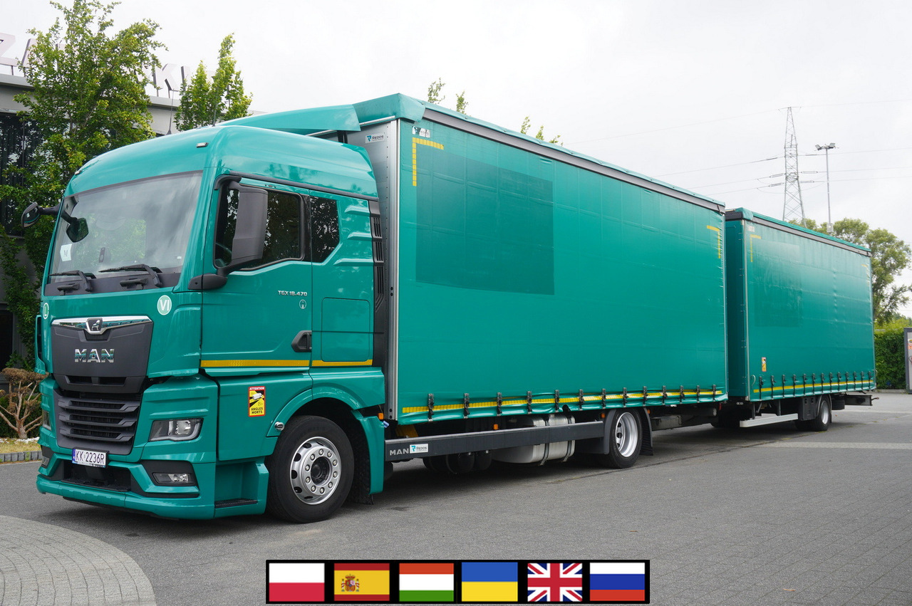 MAN TGX 18.470 / Trailer 19 EPAL / Curtainsider 19 EPAL / 2022 / Retarder / 15 units - Truk dengan terpal samping: gambar 1 MAN TGX 18.470 / Trailer 19 EPAL / Curtainsider 19 EPAL / 2022 / Retarder / 15 units - Truk dengan terpal samping: gambar 1