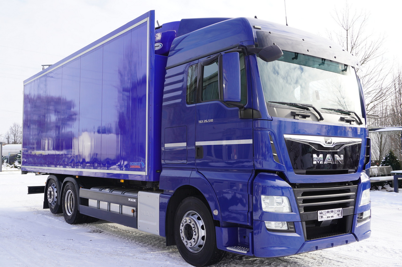 MAN TGX 26.510 6×2 E6 2021 / ATP/FRC / Schmitz FLOWER refrigerator 19 pallets / steering axle / 2 units - Truk berpendingin: gambar 2 MAN TGX 26.510 6×2 E6 2021 / ATP/FRC / Schmitz FLOWER refrigerator 19 pallets / steering axle / 2 units - Truk berpendingin: gambar 2