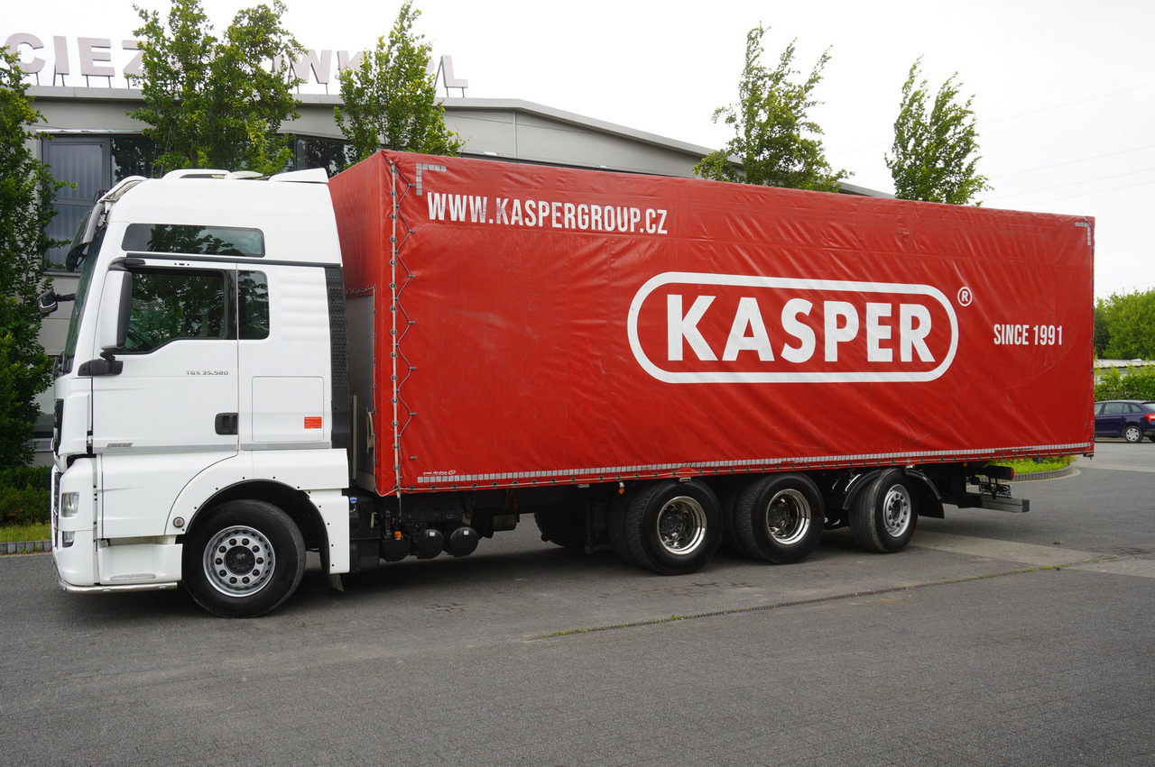 MAN TGX 35.580 E6 8x4 /4 / 23 EPAL tarp superstructure / 4th axle steered - Truk dengan terpal samping: gambar 2 MAN TGX 35.580 E6 8x4 /4 / 23 EPAL tarp superstructure / 4th axle steered - Truk dengan terpal samping: gambar 2