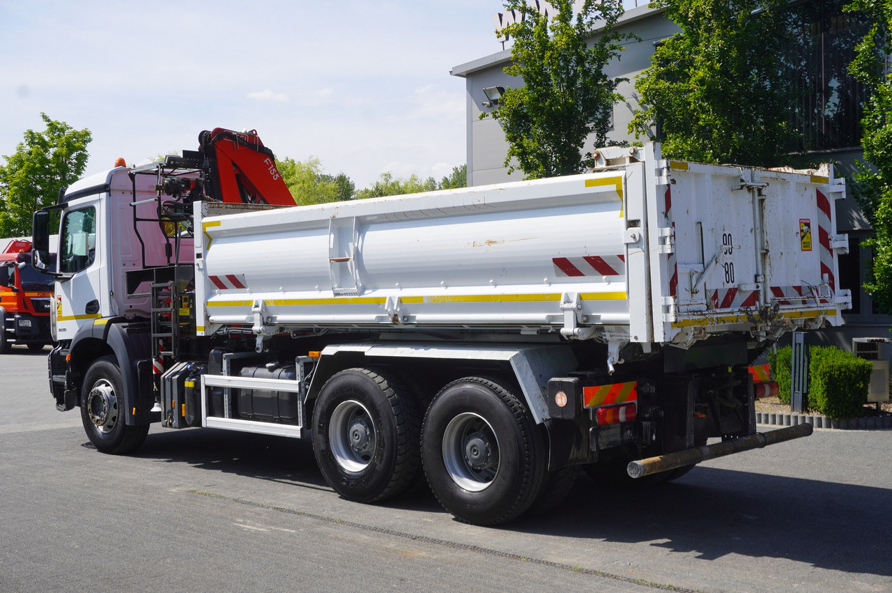 Truk derek MERCEDES-BENZ AROCS 2636 / Fassi F155A.0.22 crane 6t / 120 tho. km / 3-sided dump truck / 2 x Bordmatic: gambar 6