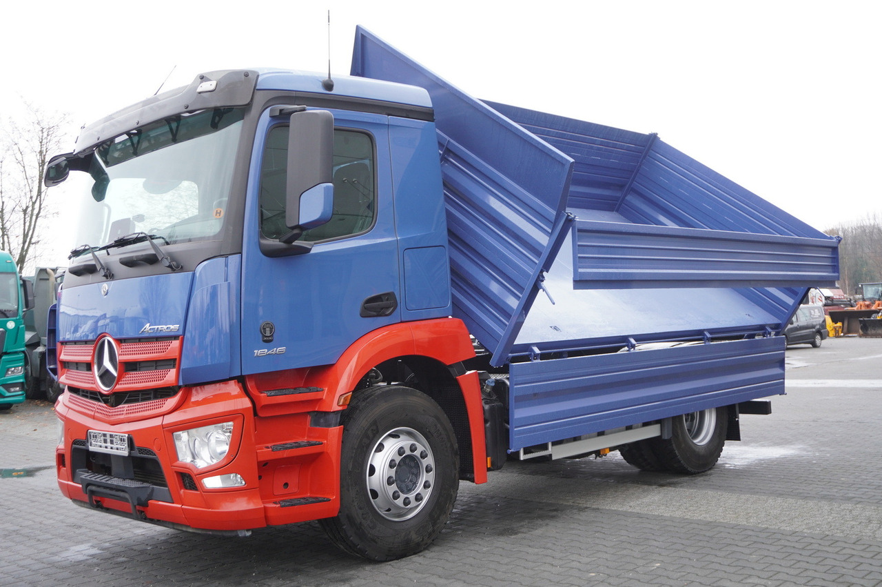 Truk jungkit MERCEDES-BENZ Actros 1846 4×2 / NEW 3-sided tipper / 10 t load cap / Diff. lock: gambar 16