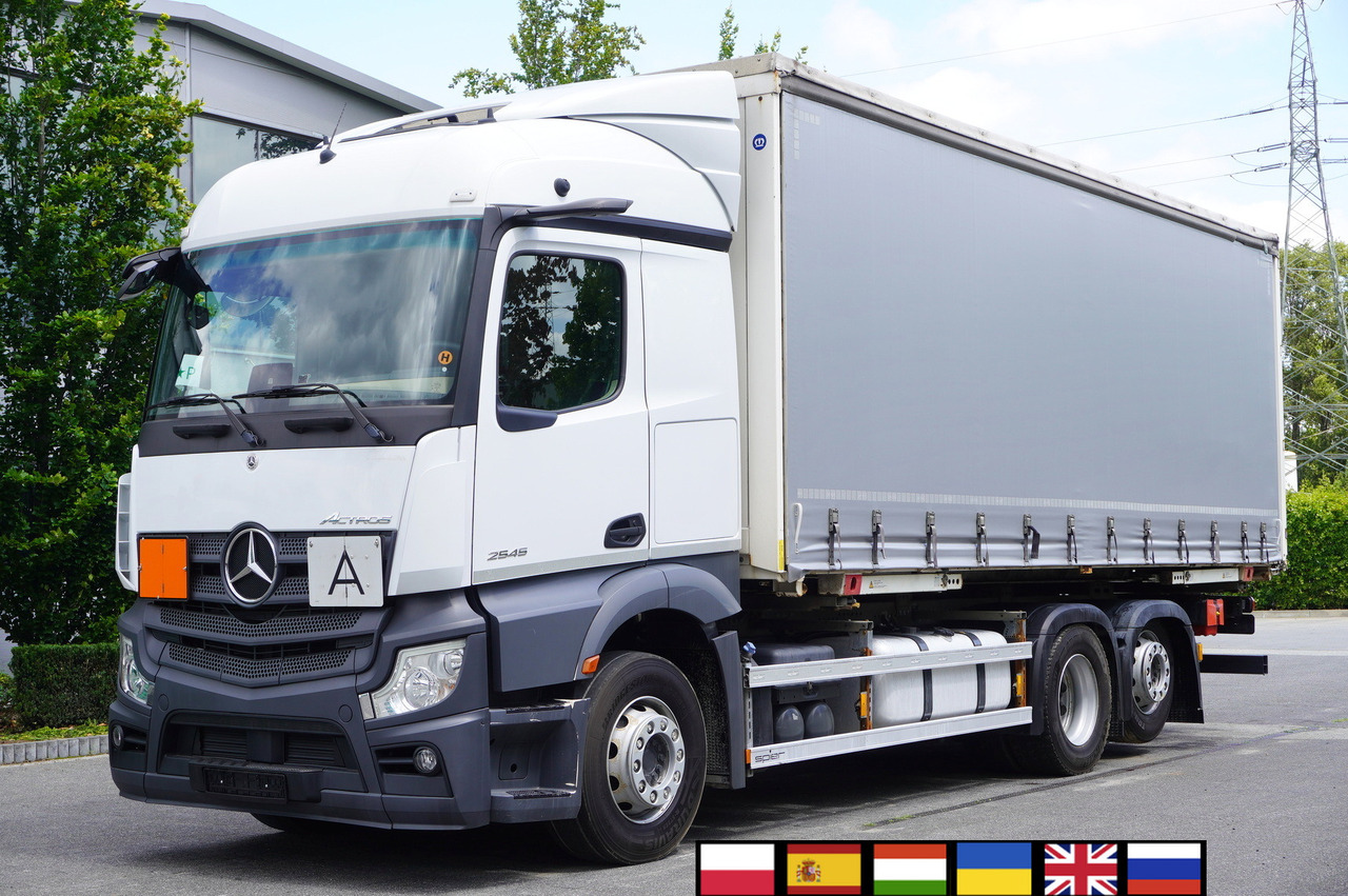 MERCEDES-BENZ Actros 2545 6×2 MP5 / ADR AT / Curtainsider 18 EPAL - Truk dengan terpal samping: gambar 1 MERCEDES-BENZ Actros 2545 6×2 MP5 / ADR AT / Curtainsider 18 EPAL - Truk dengan terpal samping: gambar 1