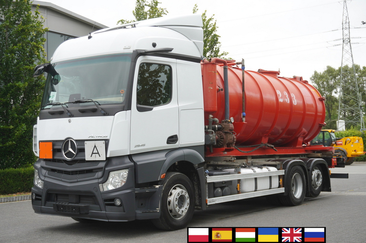 MERCEDES-BENZ Actros 2545 6 × 2 MP5 / NEW septic barrel 13000 L - Kapal tanker bubur: gambar 1 MERCEDES-BENZ Actros 2545 6 × 2 MP5 / NEW septic barrel 13000 L - Kapal tanker bubur: gambar 1