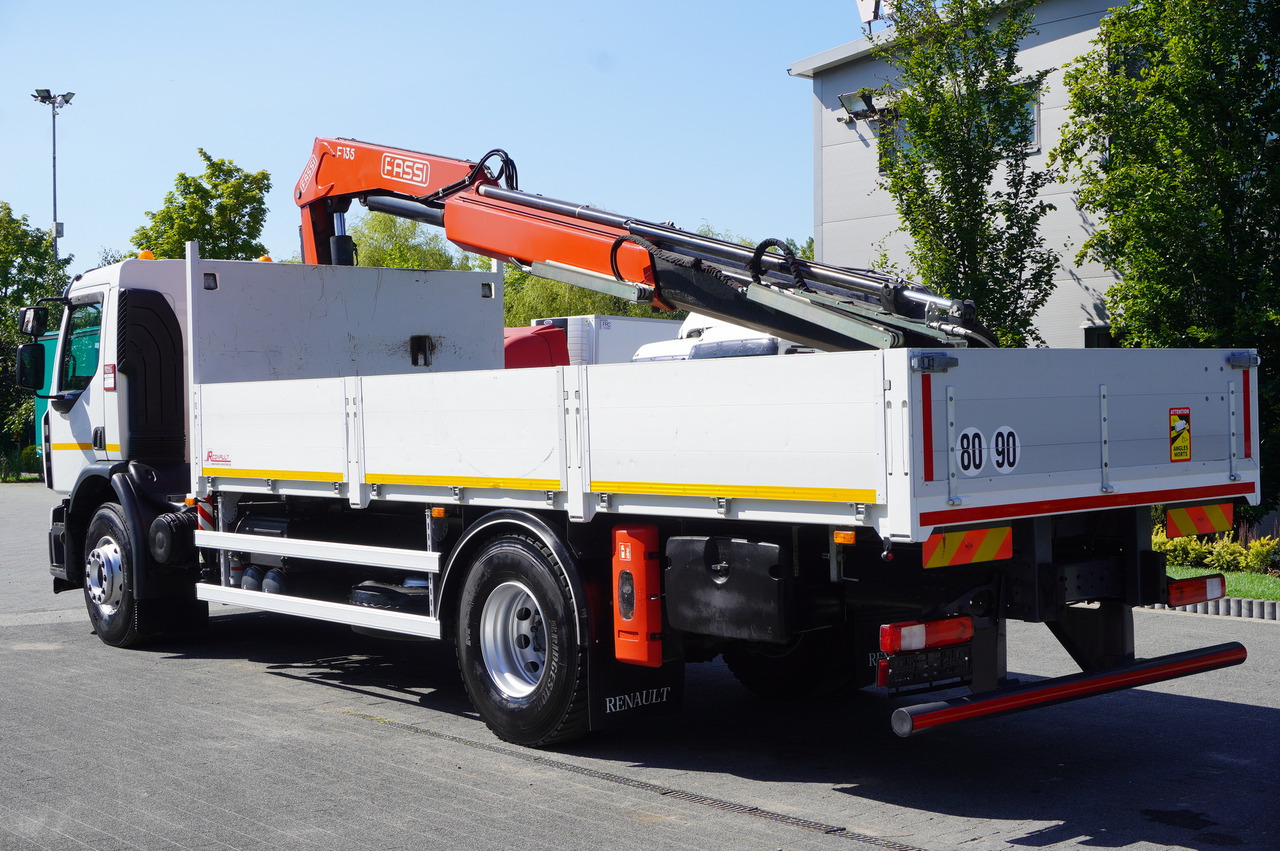 RENAULT C280 DTI 8 / FASSI crane 5.6 T / range 8 m / Flatbed 15 EPAL - Truk flatbed, Truk derek: gambar 2 RENAULT C280 DTI 8 / FASSI crane 5.6 T / range 8 m / Flatbed 15 EPAL - Truk flatbed, Truk derek: gambar 2
