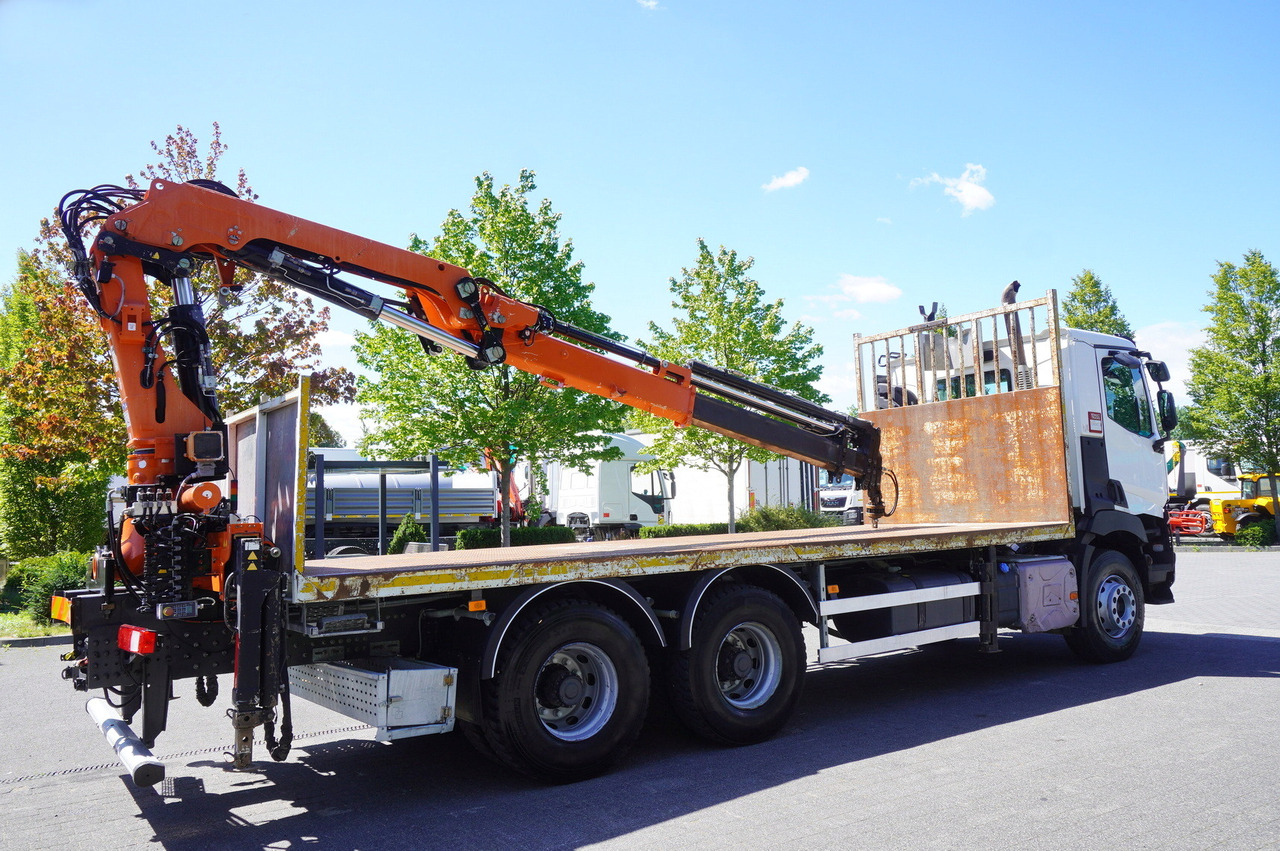 RENAULT C380 Comfort 6x4 / Atlas 6.1 T crane / range 12.3 m - Truk flatbed, Truk derek: gambar 4 RENAULT C380 Comfort 6x4 / Atlas 6.1 T crane / range 12.3 m - Truk flatbed, Truk derek: gambar 4