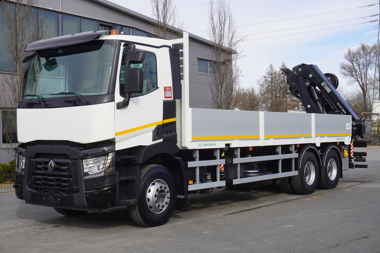 RENAULT C430 / HIAB 244 EP-5 HIDUO crane 8400 kg 15 m / Platform with stanchions - Truk derek: gambar 3 RENAULT C430 / HIAB 244 EP-5 HIDUO crane 8400 kg 15 m / Platform with stanchions - Truk derek: gambar 3