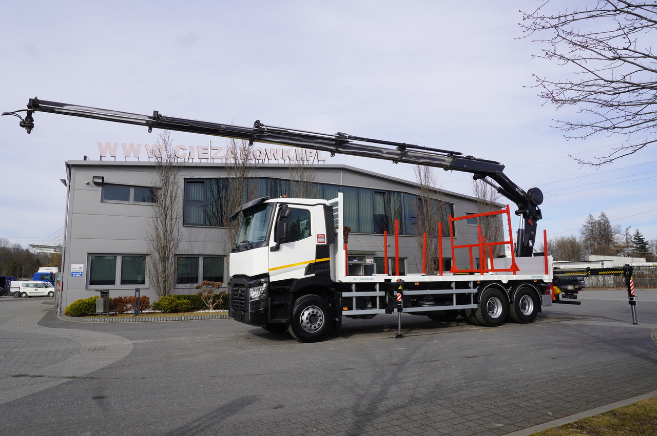 RENAULT C430 / HIAB 244 EP-5 HIDUO crane 8400 kg 15 m / Platform with stanchions - Truk derek: gambar 5 RENAULT C430 / HIAB 244 EP-5 HIDUO crane 8400 kg 15 m / Platform with stanchions - Truk derek: gambar 5
