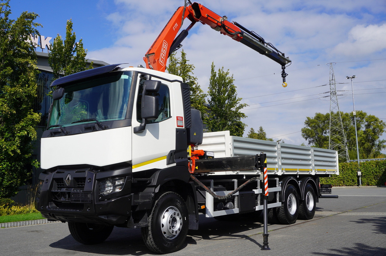 RENAULT K380 6×4 / FASSI F175 crane 7.85 t / 120 thousand km! / 2-sided tipper - Truk derek: gambar 4 RENAULT K380 6×4 / FASSI F175 crane 7.85 t / 120 thousand km! / 2-sided tipper - Truk derek: gambar 4
