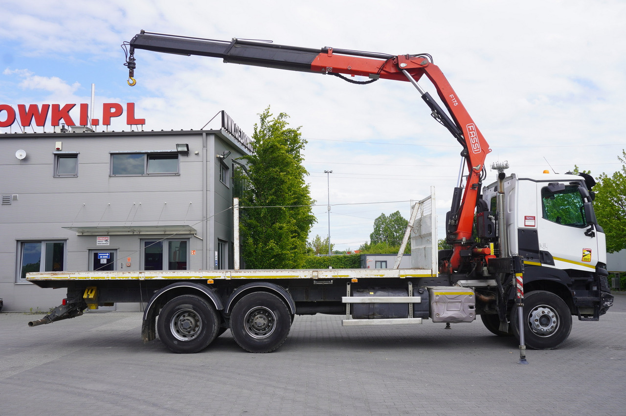 RENAULT K380 6x4 / FASSI F175 crane 7.85 t / 120 thousand km! - Truk flatbed, Truk derek: gambar 5 RENAULT K380 6x4 / FASSI F175 crane 7.85 t / 120 thousand km! - Truk flatbed, Truk derek: gambar 5