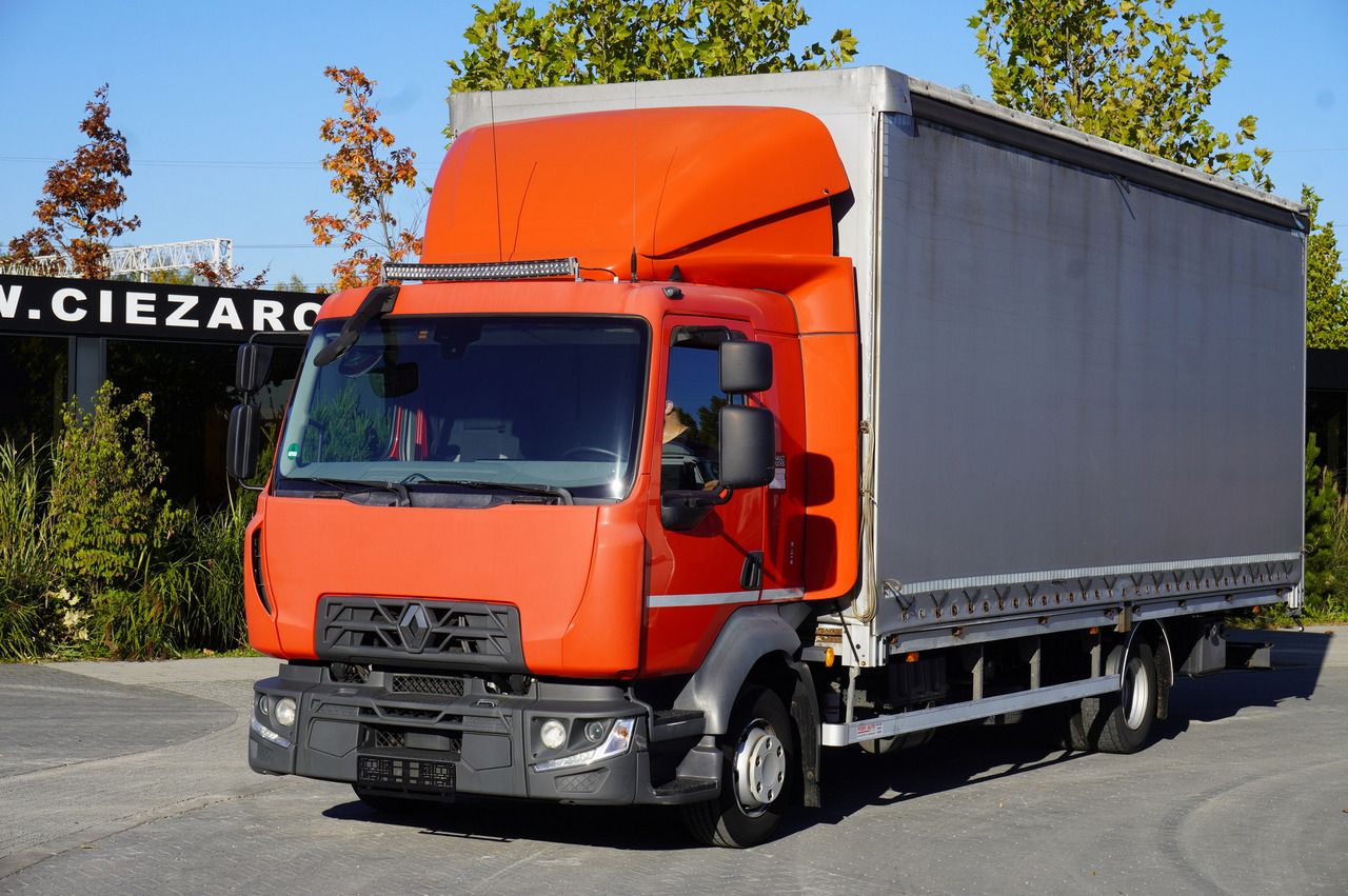 RENAULT Midlum 12.245 / dropside / sleeper / 18 pallets - Truk dengan terpal samping: gambar 1 RENAULT Midlum 12.245 / dropside / sleeper / 18 pallets - Truk dengan terpal samping: gambar 1