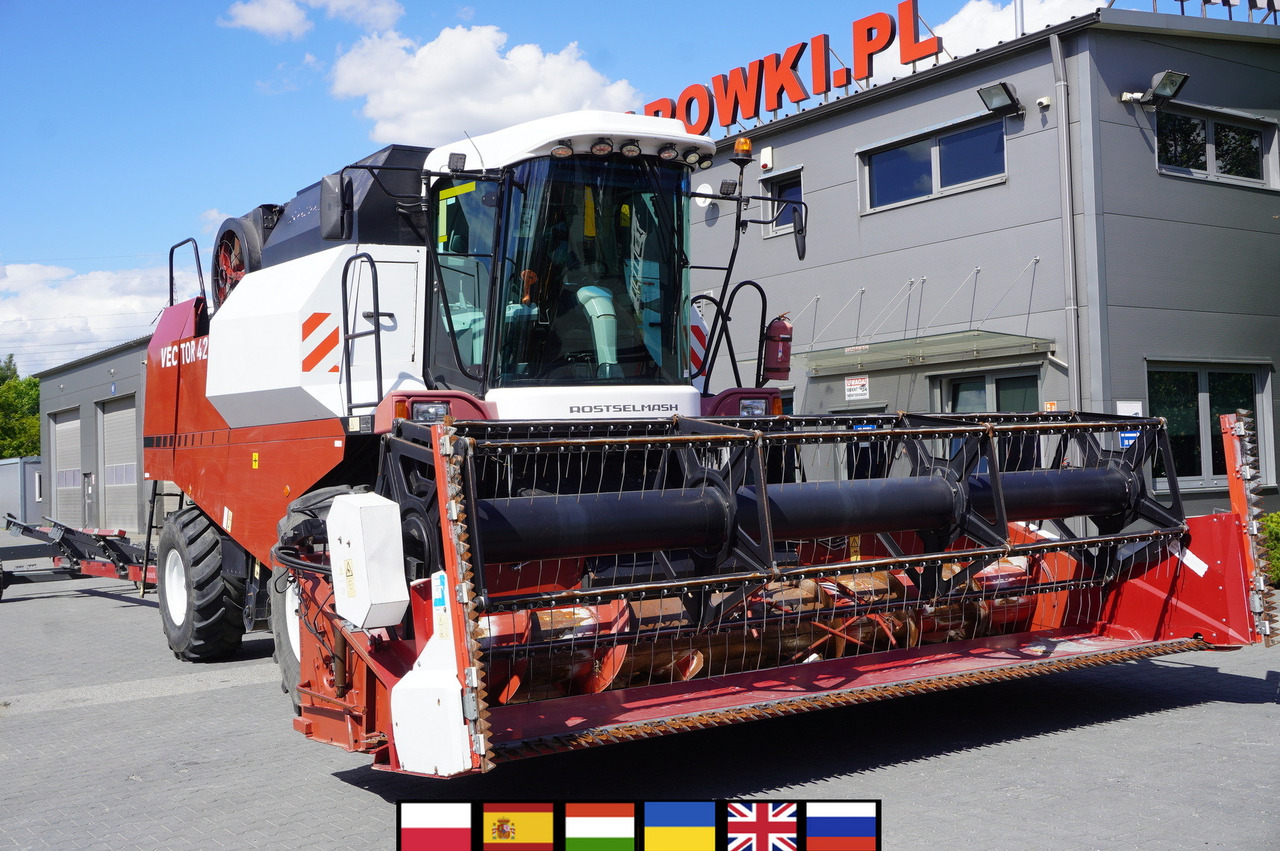 ROSTSELMASH VECTOR 425 RSM-101 grain harvester + Header 5 m + rapeseed harvesting extension / 2300 MTH - Pemanen gabungan: gambar 1 ROSTSELMASH VECTOR 425 RSM-101 grain harvester + Header 5 m + rapeseed harvesting extension / 2300 MTH - Pemanen gabungan: gambar 1
