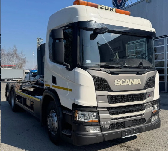 SCANIA P410 B6X2*4NA HIAB Multilift 21t / 150 tho.km hooklift - Hook lift: gambar 2 SCANIA P410 B6X2*4NA HIAB Multilift 21t / 150 tho.km hooklift - Hook lift: gambar 2