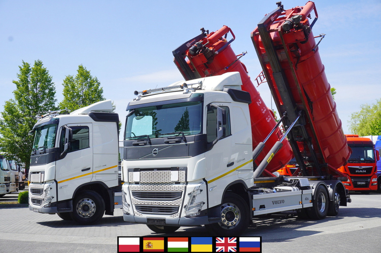 VOLVO Volvo FH 500 / Septic barrel 13000 l / Hook lift 21 t / 2022 / 3rd axle steered / 2 units - Kapal tanker bubur: gambar 1 VOLVO Volvo FH 500 / Septic barrel 13000 l / Hook lift 21 t / 2022 / 3rd axle steered / 2 units - Kapal tanker bubur: gambar 1