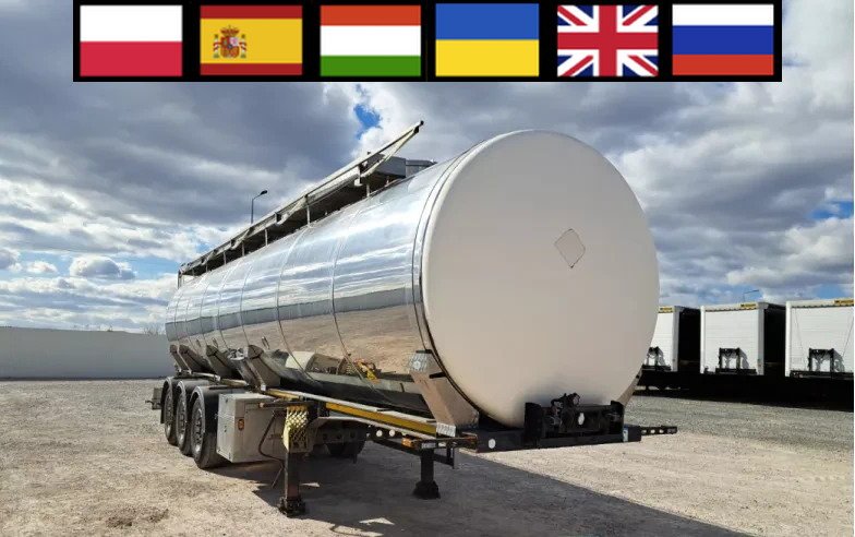 WIELTON NS3D 36 t food cistern / 3 chambers - Semi-trailer tangki: gambar 1 WIELTON NS3D 36 t food cistern / 3 chambers - Semi-trailer tangki: gambar 1