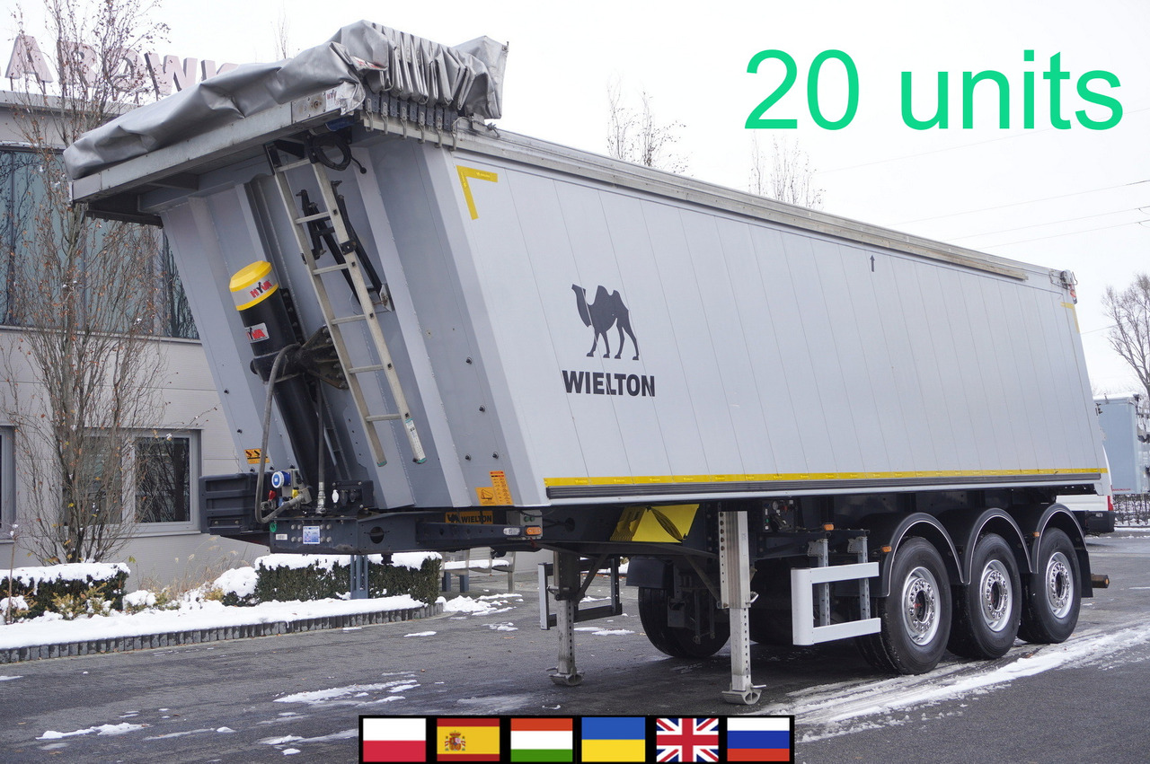 WIELTON NW-3 / weight 6.2 t / capacity 38m3 / Electrically folded roof / Teflon / 20 units, 2022 - Semi-trailer jungkit: gambar 1 WIELTON NW-3 / weight 6.2 t / capacity 38m3 / Electrically folded roof / Teflon / 20 units, 2022 - Semi-trailer jungkit: gambar 1