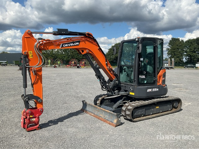 2023 Develon DX55R-7 Mini Excavator: <6.6t - Ekskavator mini: gambar 2 2023 Develon DX55R-7 Mini Excavator: <6.6t - Ekskavator mini: gambar 2