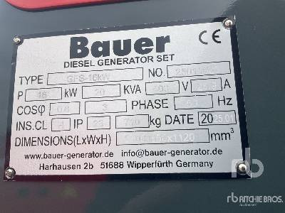 BAUER GENERATOREN GFS-16 ATS 20 kVA (Unused) - Genset: gambar 5 BAUER GENERATOREN GFS-16 ATS 20 kVA (Unused) - Genset: gambar 5