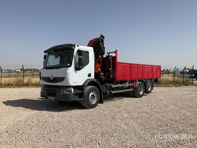 2008 Renault P Lander 410.26 2007 Palfinger 29002 on 4x2 Flatbed Truck with Crane - Mesin pemotong chopper/ Mulcher: gambar 3 2008 Renault P Lander 410.26 2007 Palfinger 29002 on 4x2 Flatbed Truck with Crane - Mesin pemotong chopper/ Mulcher: gambar 3