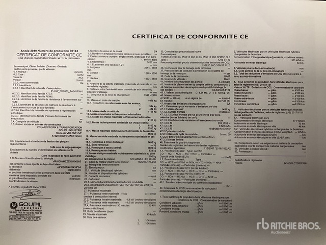 2020 Goupil G4M Electric Utility Vehicle - Kendaraan Kota/ Khusus: gambar 2 2020 Goupil G4M Electric Utility Vehicle - Kendaraan Kota/ Khusus: gambar 2