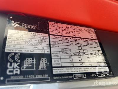 BOBCAT LPM15N Electric (Unused) - Truk pallet: gambar 5 BOBCAT LPM15N Electric (Unused) - Truk pallet: gambar 5