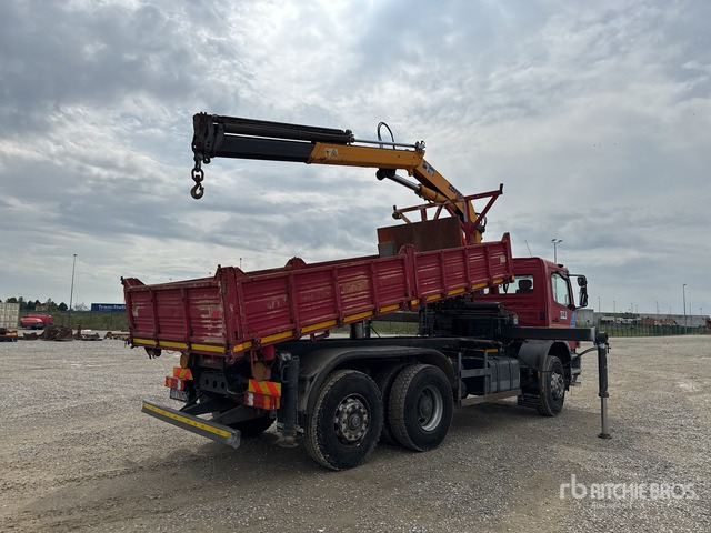 Mercedes-Benz Atego 1828 Autocarro ribaltabile con gru - Truk jungkit, Truk derek: gambar 3 Mercedes-Benz Atego 1828 Autocarro ribaltabile con gru - Truk jungkit, Truk derek: gambar 3