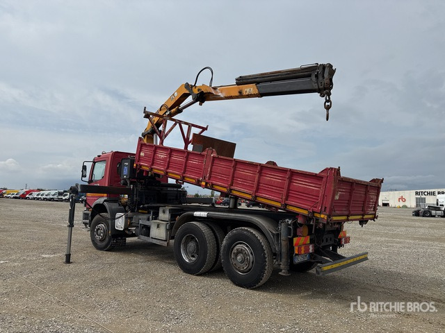 Mercedes-Benz Atego 1828 Autocarro ribaltabile con gru - Truk jungkit, Truk derek: gambar 4 Mercedes-Benz Atego 1828 Autocarro ribaltabile con gru - Truk jungkit, Truk derek: gambar 4