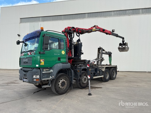 2006 MAN TGA 35.350 8x4 Camion Ampliroll Grue Palfi ... Roll-Off Truck - Hook lift, Truk derek: gambar 2 2006 MAN TGA 35.350 8x4 Camion Ampliroll Grue Palfi ... Roll-Off Truck - Hook lift, Truk derek: gambar 2
