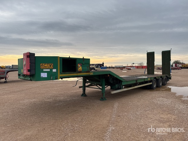 2008 Actm S46315 Tri/A Semi-Remorque Porte-Engin ... Lowboy Trailer - Trailer low bed: gambar 1 2008 Actm S46315 Tri/A Semi-Remorque Porte-Engin ... Lowboy Trailer - Trailer low bed: gambar 1