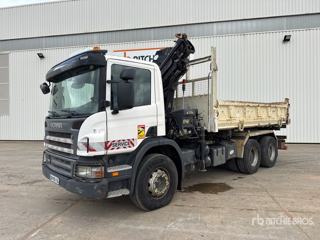 2008 Scania P380 2008 Hiab 166E-3 HIPRO 5700 kg ... Dump Truck with Crane - Truk jungkit, Truk derek: gambar 1 2008 Scania P380 2008 Hiab 166E-3 HIPRO 5700 kg ... Dump Truck with Crane - Truk jungkit, Truk derek: gambar 1