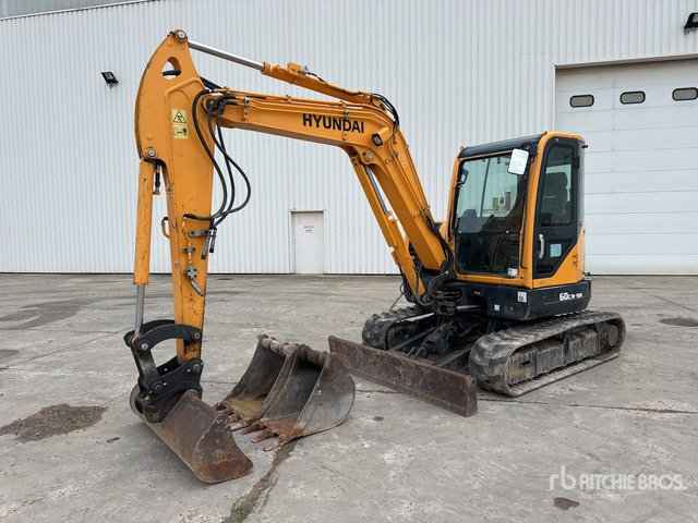 2017 Hyundai R60CR-9A Mini-Pelle Mini Excavator:  <6.6t - Ekskavator mini: gambar 2 2017 Hyundai R60CR-9A Mini-Pelle Mini Excavator:  <6.6t - Ekskavator mini: gambar 2