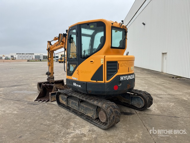 2017 Hyundai R60CR-9A Mini-Pelle Mini Excavator: <6.6t - Ekskavator mini: gambar 3 2017 Hyundai R60CR-9A Mini-Pelle Mini Excavator: <6.6t - Ekskavator mini: gambar 3