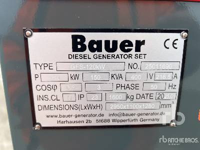 BAUER GFS-120KW 150 kVA Skid-Mounted (Unused) - Genset: gambar 5 BAUER GFS-120KW 150 kVA Skid-Mounted (Unused) - Genset: gambar 5
