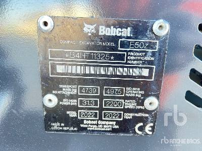 BOBCAT E50Z Mini Pelle - Ekskavator mini: gambar 5 BOBCAT E50Z Mini Pelle - Ekskavator mini: gambar 5