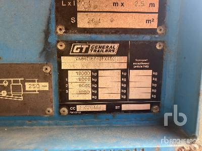 Semi-trailer kotak tertutup GENERAL TRAILER RC18CF Remorque Fourgon: gambar 7