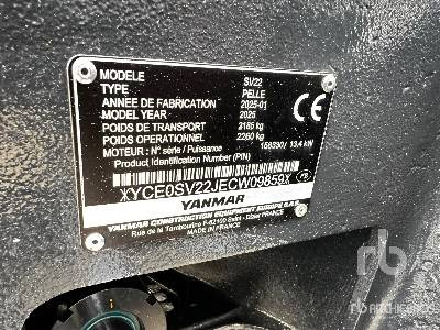YANMAR SV22 (Unused) - Ekskavator mini: gambar 4 YANMAR SV22 (Unused) - Ekskavator mini: gambar 4