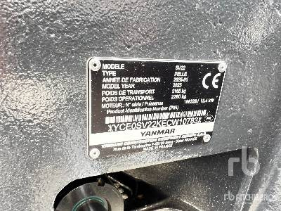 YANMAR SV22 (Unused) - Ekskavator mini: gambar 5 YANMAR SV22 (Unused) - Ekskavator mini: gambar 5