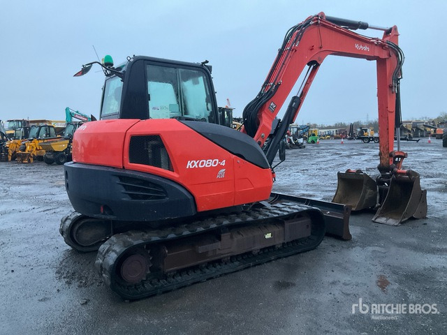 2016 Kubota KX080-4 Mini Excavator: <6.6t - Ekskavator mini: gambar 3 2016 Kubota KX080-4 Mini Excavator: <6.6t - Ekskavator mini: gambar 3