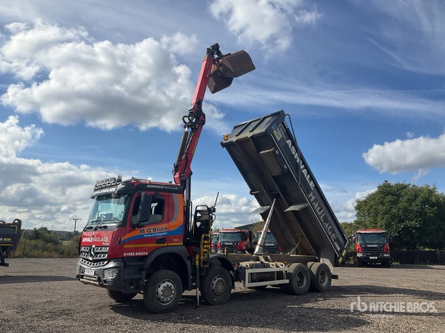 2018 Mercedes-Benz Arocs 8x4 Dump Truck with Crane - Truk jungkit: gambar 2 2018 Mercedes-Benz Arocs 8x4 Dump Truck with Crane - Truk jungkit: gambar 2