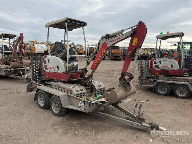 2020 Takeuchi TB216 C/W Digadoc Trailer, 3 x Diggin ... Mini Excavator: <6.6t - Ekskavator mini: gambar 4 2020 Takeuchi TB216 C/W Digadoc Trailer, 3 x Diggin ... Mini Excavator: <6.6t - Ekskavator mini: gambar 4