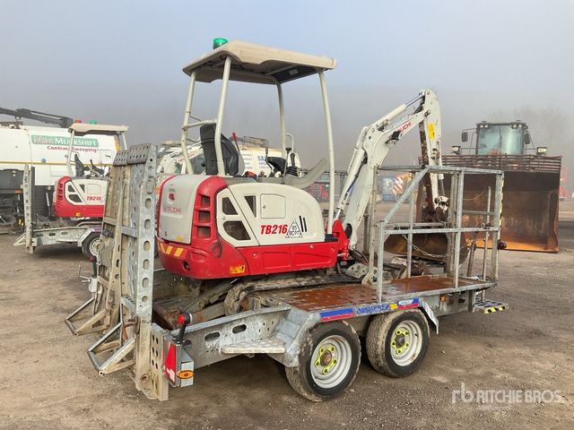 2021 Takeuchi TB216 C/W Indespension Utility Traile ... Mini Excavator: <6.6t - Ekskavator mini: gambar 3 2021 Takeuchi TB216 C/W Indespension Utility Traile ... Mini Excavator: <6.6t - Ekskavator mini: gambar 3