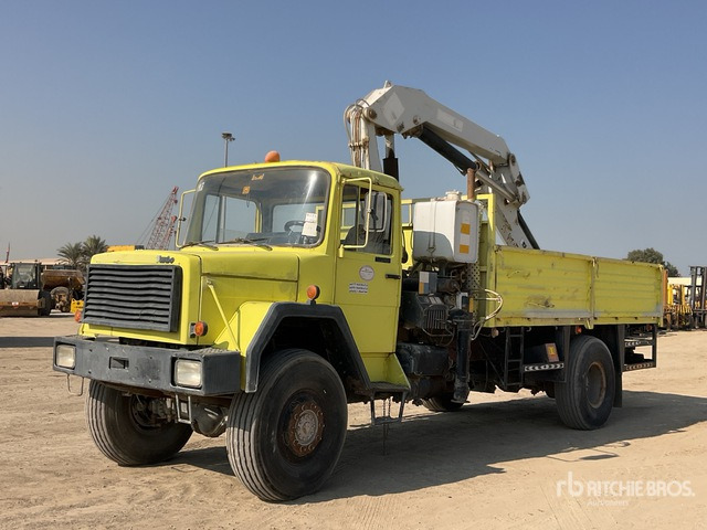 1996 Iveco PM 14522 Knuckle Boom on 4x4 Flatbed Truck with Crane - Truk flatbed, Truk derek: gambar 1 1996 Iveco PM 14522 Knuckle Boom on 4x4 Flatbed Truck with Crane - Truk flatbed, Truk derek: gambar 1