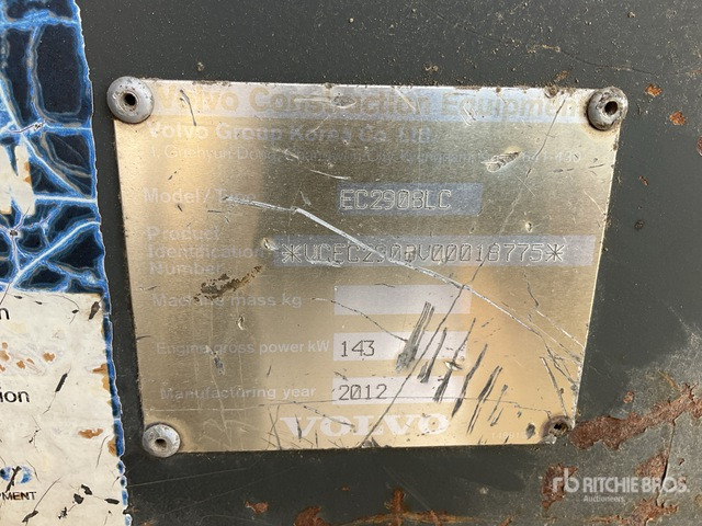 2012 Volvo EC290BLC - Ekskavator perayap: gambar 3 2012 Volvo EC290BLC - Ekskavator perayap: gambar 3