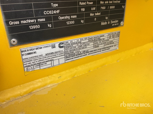 2013 Dynapac CC624HF Double Drum Roller - Roller jalan: gambar 3 2013 Dynapac CC624HF Double Drum Roller - Roller jalan: gambar 3